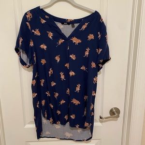 Betabrand flying animal print size small